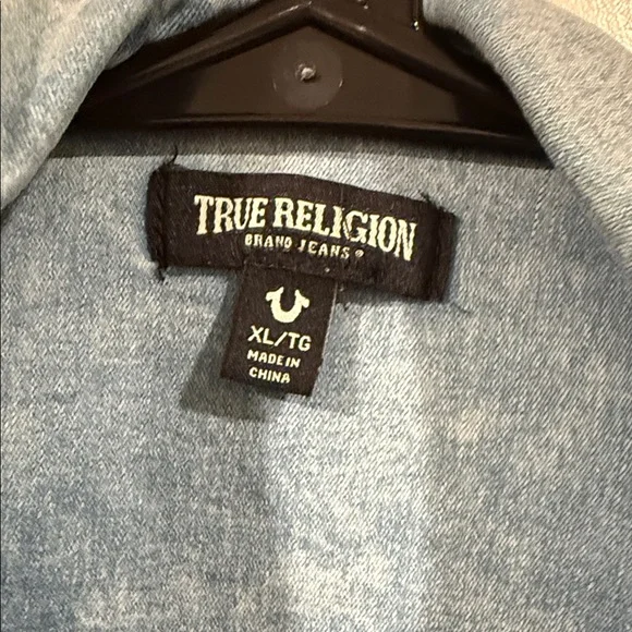 True Religion Light Blue Denim Shirt - Picture 2 of 9